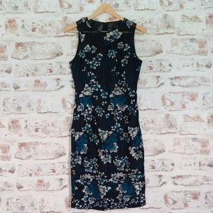 WHBM Brand New Illusion Sleeveless Floral Dress 4